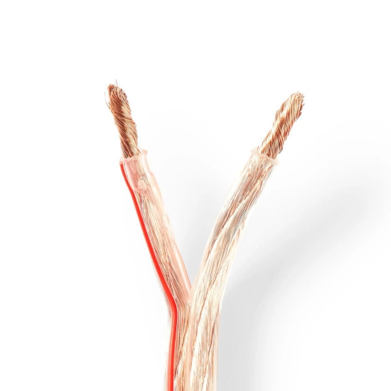 Kabel NEDIS, zvučnik, 2x6.00mm, prozirni Kabel NEDIS, zvučnik, 2x6.00mm, prozirni