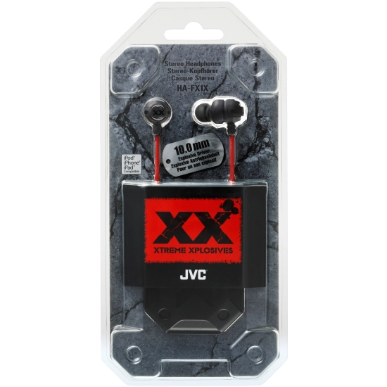 Slušalice JVC HA-FX1XE, in-ear, 3.5mm, crne