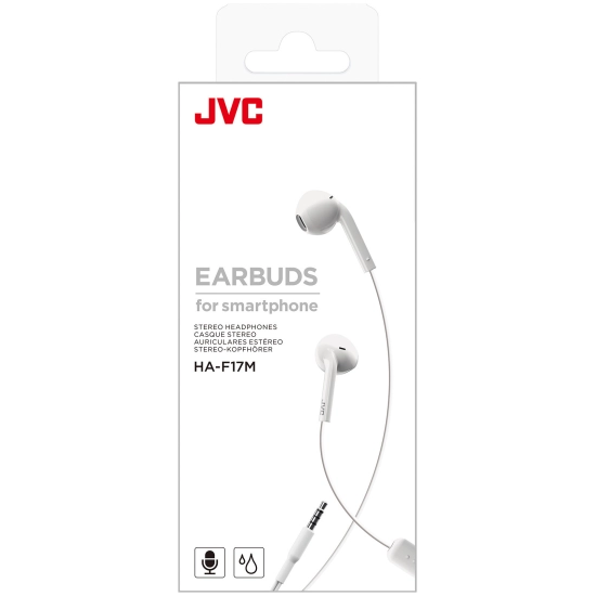 Slušalice JVC HA-F17MWU, in-ear, 3.5mm, bijele