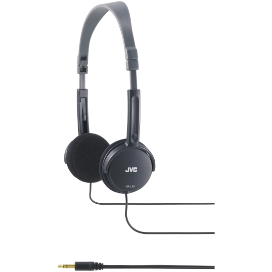 Slušalice JVC HA-L50BE, light weight, on-ear, 3.5mm, crne