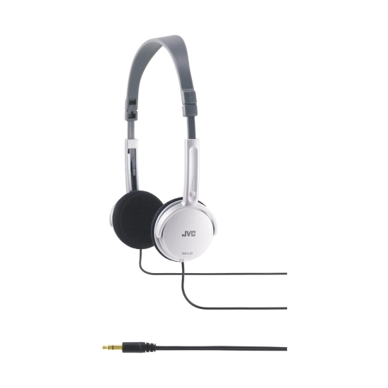 Slušalice JVC HA-L50WE, light weight, on-ear, 3.5mm, bijelo sive
