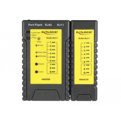 Tester DELOCK, za kabele RJ45/ RJ12/ PoE 86107   - Switchevi