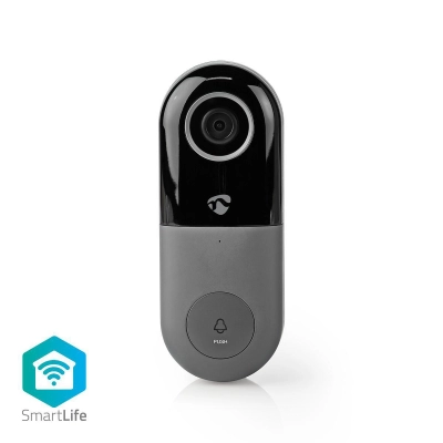Portafon video WIFI, sa zvonom, za smartphone,  Nedis WIFICDP10GY   - Smart Home