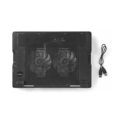 Hlađenje za laptop NEDIS NBCR200BK, do 18incha, crno   - Hlađenja, stalci, docking i USB hubovi