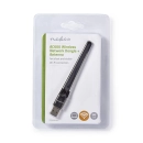 Mrežna kartica adapter USB A, NEDIS WSNWA600BK, AC600, Dual Band, crni
