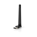 Mrežna kartica adapter USB A, NEDIS WSNWA600BK, AC600, Dual Band, crni