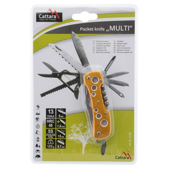 Nož multifunkcijski, 13 dijelni, 97 mm, Cattara Nož multifunkcijski, 13 dijelni, 97 mm, Cattara