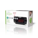 Radio budilica NEDIS, 0.9incha LED zaslon, projekcijski sat, crna