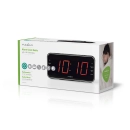 Radio budilica NEDIS, 1.8incha LED zaslon, punjenje mobitela USB A, crna