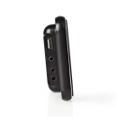 Radio budilica NEDIS, 1.8incha LED zaslon, punjenje mobitela USB A, crna