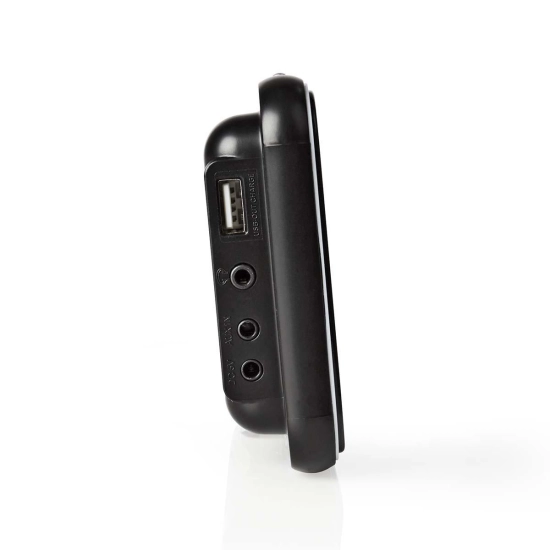 Radio budilica NEDIS, 1.8incha LED zaslon, punjenje mobitela USB A, crna