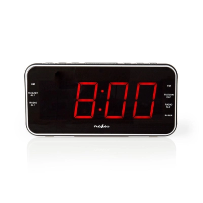 Radio budilica NEDIS, 1.8incha LED zaslon, punjenje mobitela USB A, crna - Radio prijemnici Radio budilica NEDIS, 1.8incha LED zaslon, punjenje mobitela USB A, crna - Radio prijemnici