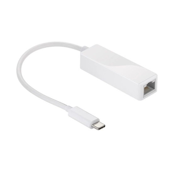 Adapter GOOBAY, USB C (M) na GB LAN RJ45, bijeli, bulk