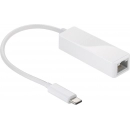 Adapter GOOBAY, USB Type-C (M) na GB LAN RJ45, bijeli, bulk