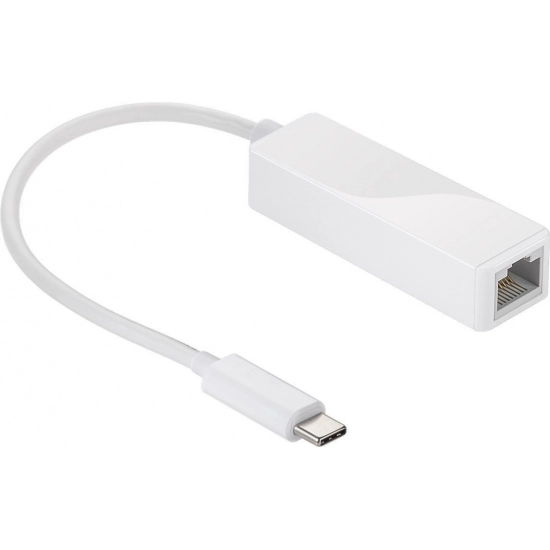 Adapter GOOBAY, USB Type-C (M) na GB LAN RJ45, bijeli, bulk