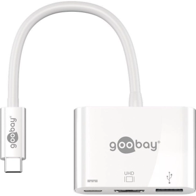 Adapter GOOBAY, USB C (M) na USB C (Ž), USB A 3.0 (Ž), HDMI (Ž) - KABELI, ADAPTERI I RAZDJELNICI Adapter GOOBAY, USB C (M) na USB C (Ž), USB A 3.0 (Ž), HDMI (Ž) - KABELI, ADAPTERI I RAZDJELNICI