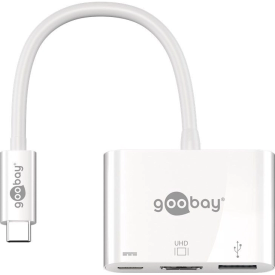 Adapter GOOBAY, USB C (M) na USB C (Ž), USB A 3.0 (Ž), HDMI (Ž)
