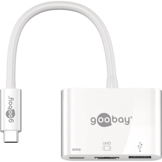 Adapter GOOBAY, USB Type-C (M) na USBA 3.0+HDMI+C