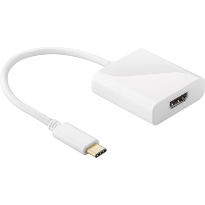 Adapter GOOBAY, USB Type-C (M) na HDMI (Ž), 0.2m, bijeli   - Adapteri