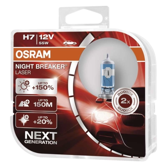 Žarulja auto Osram H7 12V 55W Night Breaker laser 64210 NBL / par !!