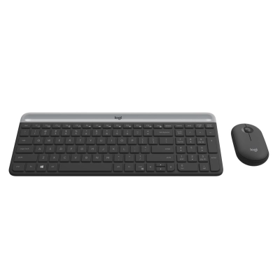 Tipkovnica + miš LOGITECH MK470, 920-009264, bežična slim, crna 