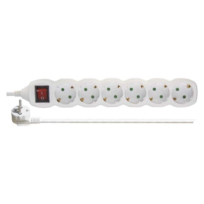 Kabel produžni EMOS, 6 mjesta, 1mm2, s prekidačem, 2m - Produžni kabeli Kabel produžni EMOS, 6 mjesta, 1mm2, s prekidačem, 2m - Produžni kabeli