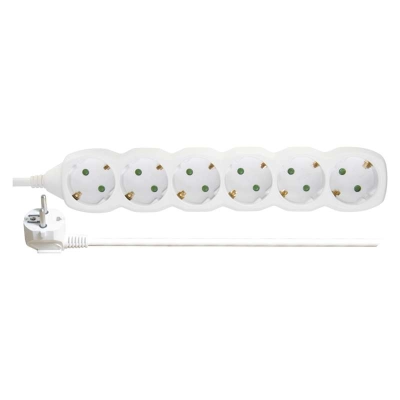 Kabel produžni EMOS, 6 mjesta, 1mm2, bez prekidača, 2m - Produžni kabeli Kabel produžni EMOS, 6 mjesta, 1mm2, bez prekidača, 2m - Produžni kabeli