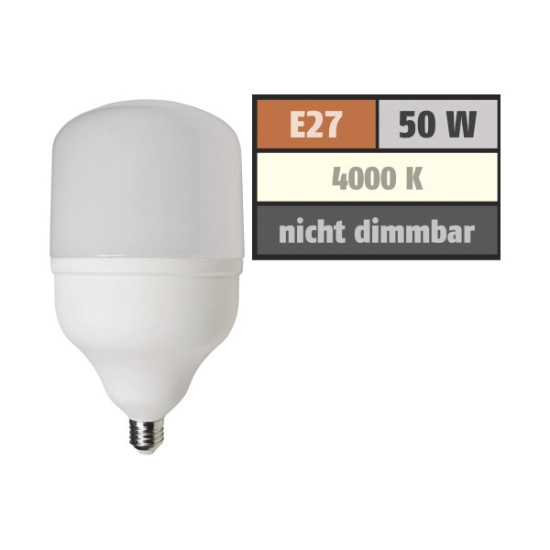 Žarulja LED E27 50W, 4000K, neutralno svjetlo,McShine Žarulja LED E27 50W, 4000K, neutralno svjetlo,McShine