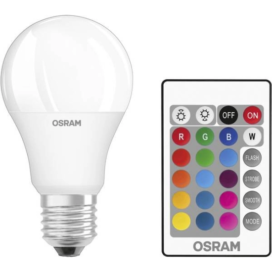 Žarulja LED E27  9W u boji, sa daljinskim,RGB+2700K, Osram