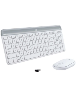 Tipkovnica + miš LOGITECH MK470, 920-009205, bežična slim, bijela 