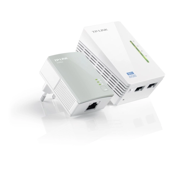 Powerline adapter TP-LINK TL-WPA4220KIT, AV600 Wi-fi 300/600Mbps (TL-WPA4220 & TL-PA4010)