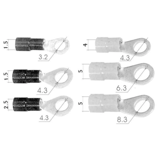 KABELSKA STOPICA 4,3x4mm CRNA