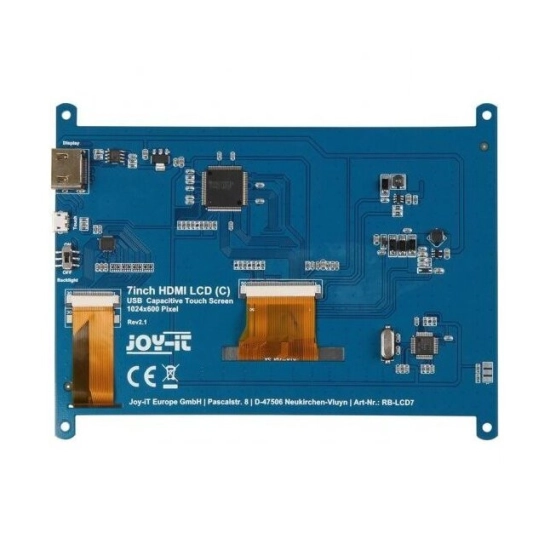 Zaslon JOY-IT RB-LCD-7-2, 7incha, Multi-Touchscreen, za Raspberry Pi Zaslon JOY-IT RB-LCD-7-2, 7incha, Multi-Touchscreen, za Raspberry Pi