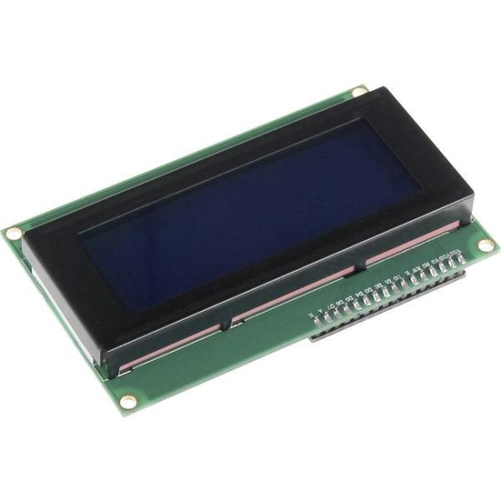 LCD zaslon I2C 20x4, JOY-IT SBC-LCD20x4, za Arduino, plavi