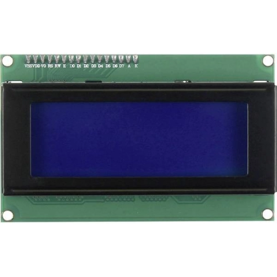 LCD zaslon I2C 20x4, JOY-IT SBC-LCD20x4, za Arduino, plavi