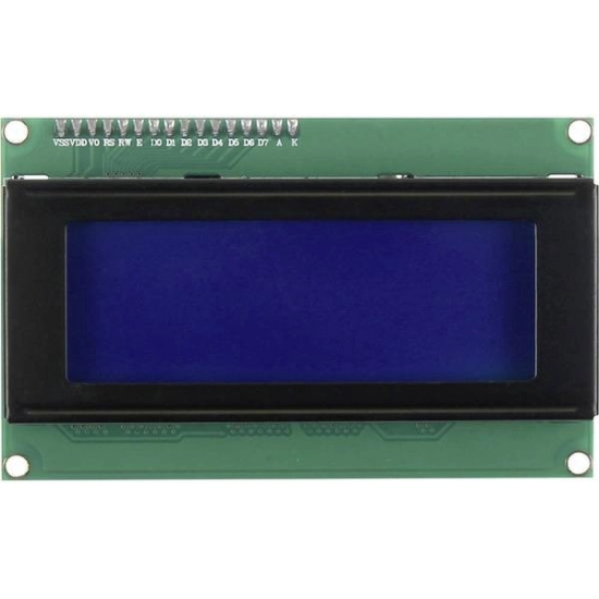 LCD zaslon I2C 20x4, JOY-IT SBC-LCD20x4, za Arduino, plavi