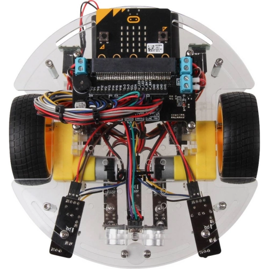 Šasija za izradu robota, JOY-IT Joy-Car, za Microbit, 2 motora, akril