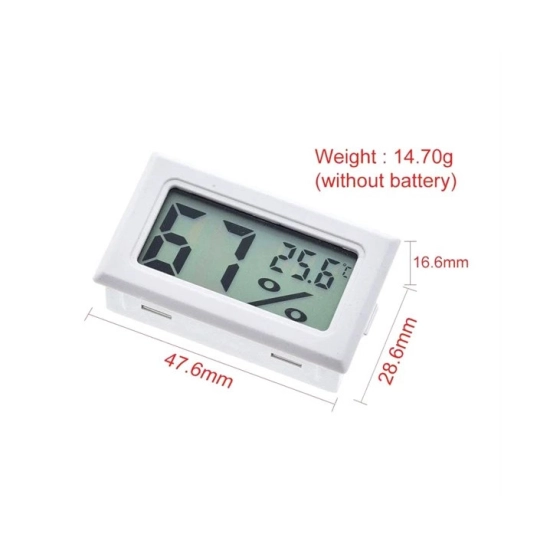 Termometar i vlagomjer ugradbeni -50 +70 °C bijeli, Hadex FY-11