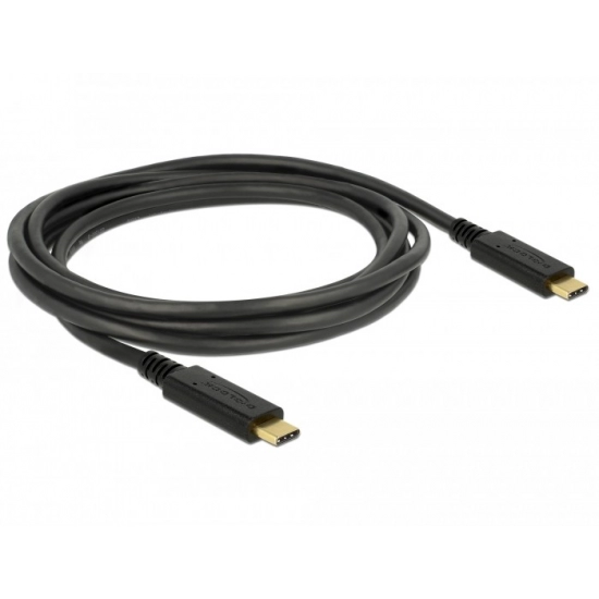 Kabel DELOCK, USB Type-C 3.1 (M) na USB Type-C 3.1 (M), 2m 83668