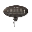 Grijalica NEDIS HTPA110EBK, 650/1300/2000W,  za dvorište, terasu, 3 postavke topline, montaža na zid, kut  0-45 stupnjeva, IP34 zaštita od prskanja