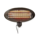 Grijalica NEDIS HTPA110EBK, 650/1300/2000W,  za dvorište, terasu, 3 postavke topline, montaža na zid, kut  0-45 stupnjeva, IP34 zaštita od prskanja