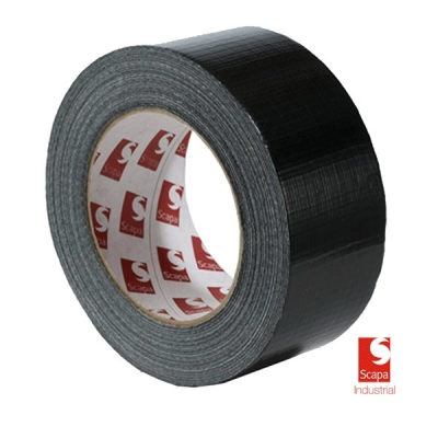 Traka ljepljiva armirana 50mm x 50m crna  ( Duct tape ) Scapa    - Ljepila