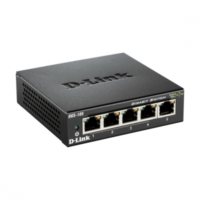 Switch D-LINK DGS-105/E, 10/100/1000 Mbps, 5-port   - D-Link