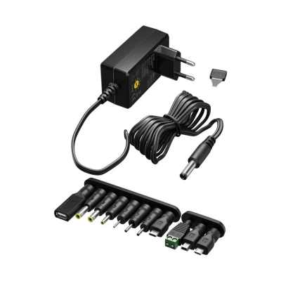 Adapter switch. DC 3-12 V 1,5A, sa 8 konektora + USB 64569