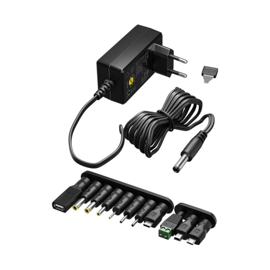 Adapter switch. DC 3-12 V 1,5A, sa 8 konektora + USB 64569