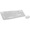 Tipkovnica + miš LOGITECH MK295 Silent, 920-009824, bežična, US layout, bijela 