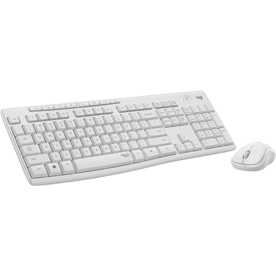 Tipkovnica + miš LOGITECH MK295 Silent, 920-009824, bežična, US layout, bijela 