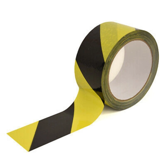 Signalna traka SCAPA, samoljepljiva, 50mm x 33m, crno/žuta Signalna traka SCAPA, samoljepljiva, 50mm x 33m, crno/žuta