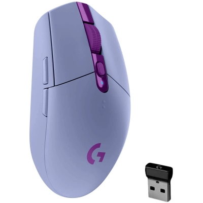 Miš LOGITECH G305 Lightspeed, bežični, 12000 DPI, ljubičasti   - Miševi