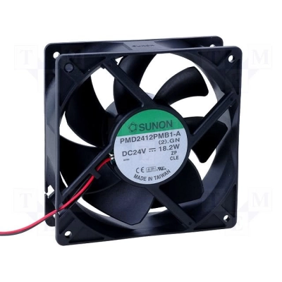 Ventilator 24V 120x38 mm, Sunon PMD2412PMB1A Ventilator 24V 120x38 mm, Sunon PMD2412PMB1A